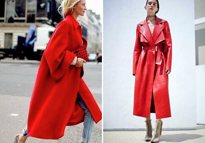 stylový červený plášť