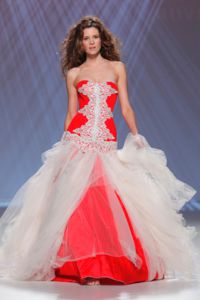 Червена сватбена рокля 8