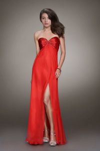Червена вечерна рокля 6