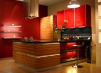 червена кухня 7