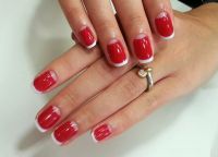 czerwony manicure 2016 2