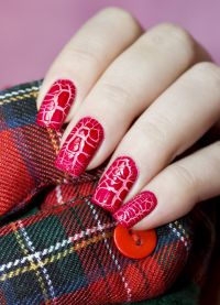 czerwony manicure 2016 8