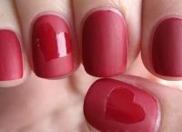 czerwony matowy manicure9