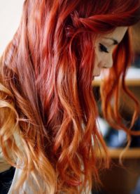 Омбре за црвену косу1