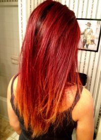 ombre за червена коса4