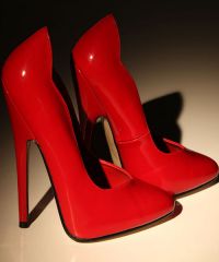 Rdeče patentne čevlje 2
