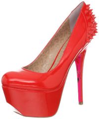Црвена патоска кожна ципела 7