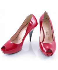 Červené kožené boty 8
