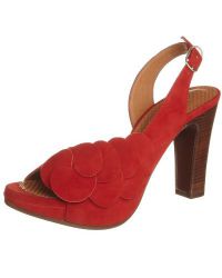 Crveni sandale s visokim potpeticama 1