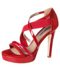 Crveni sandale s visokim potpeticama 2