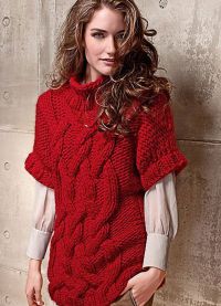 червен пуловер1
