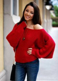 червен пуловер3