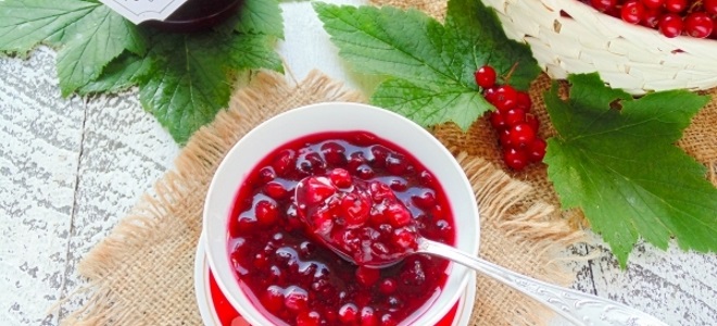 Рецепта за гарнитури от цариградско грозде и червено