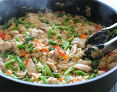 ryż z grzybami i warzywami