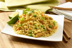 Kitajski riž s receptom za zelenjavo