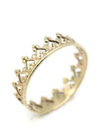 прстен круна у злату 18