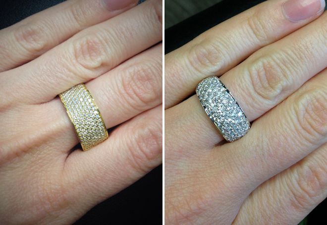кольцо из золота с бриллиантом