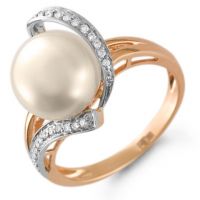 златен пръстен с перла 2