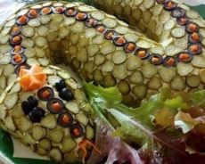 как да направите салата от змия