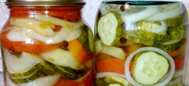 Okurkový salát a rajčata bez sterilizace