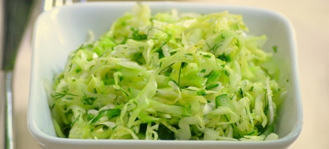 čerstvý zelný salát recept