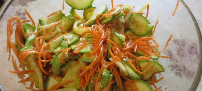 Zucchini khe u korejskom receptu