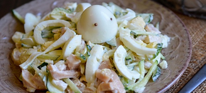 salata od lignje s jajima