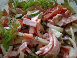 salát bulharské pepřové okurky