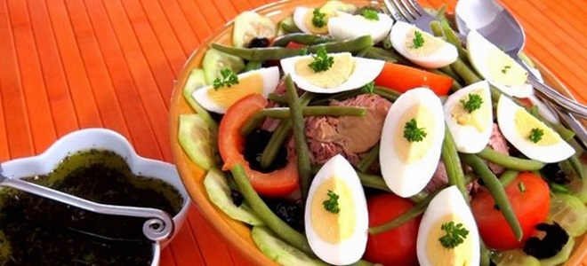 Salát "Nice" s tuňákem - recept