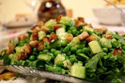 salata od krastavaca zelene grašak