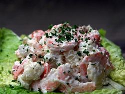 salata sa škampima i šampinjoni receptom