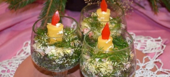 salata Novogodišnje svijeće