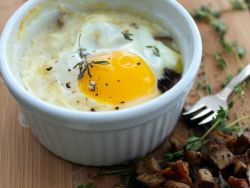 как да се готви бъркани яйца с гъби