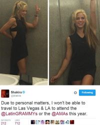 Шакира поделилась новостью в Twitter 