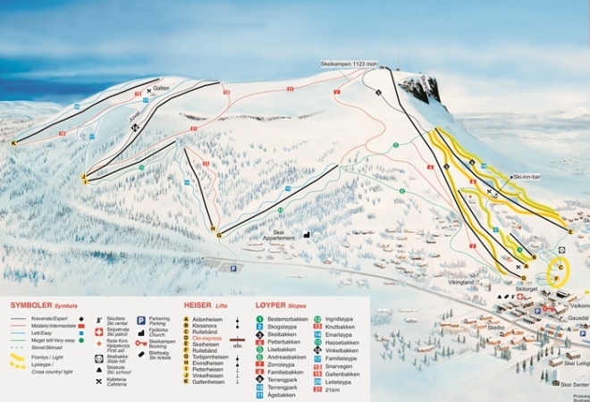 Карта горнолыжных трасс Шейкампена