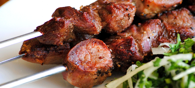 Armenski svinjski kebab recept
