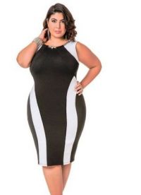 krátké šaty pro obézní ženy 13