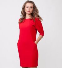Кратка червена рокля 1