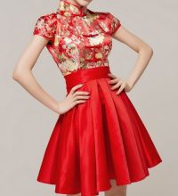 Кратка червена рокля 3