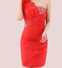 Кратка червена рокля 5