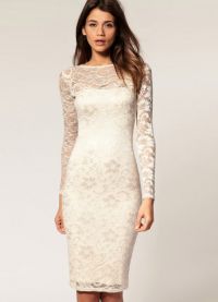 krótka biała koronkowa sukienka2