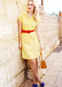 krótka żółta sukienka 7