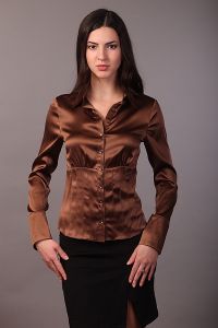 модели на копринени блузи 7