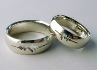 stříbrné snubní prsteny