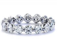 Stříbrný prsten s diamanty 1