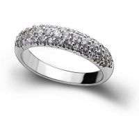 Stříbrný prsten s diamanty 4