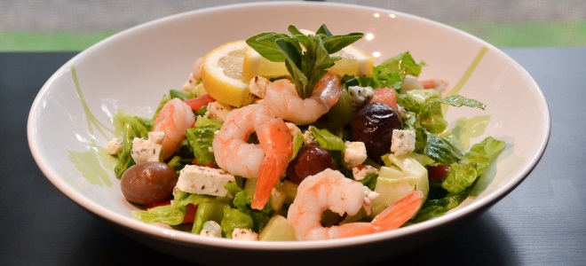 Grčka škampi salata - recept