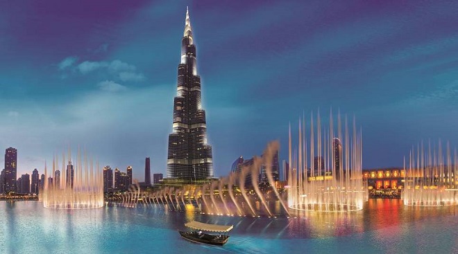 танцуващи фонтани в Дубай