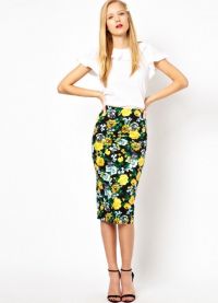 Floral print skirt 2013 6