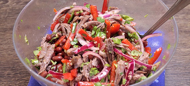 Salata za šibo kebab "Tbilisi"